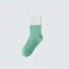 Meias de Cashmere para Crianças Inverno Engrossadas Quentes Meninos e Meninas Meias com Forro de Lã Meias de Pelo de Coelho Meias Infantis Bebê Outono e Inverno Meias de Lã