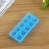 Caja de almacenamiento grande de plástico transparente con 10 rejillas y doble fila, pequeña caja para medicamentos con tapa independiente, joyero al por mayor
