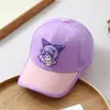 Gorra de Béisbol Suave y Linda Kuromi Japonesa y Coreana para Niños Sombrero de Sol Dulce para Bebé Gorra de Malla Ligera de Verano con Protección Solar Venta al por Mayor