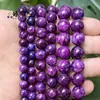 Cuentas Redondas de Cristal de Dragón Morado Oscuro de 6/8/10 mm Accesorios para Joyería Pulsera DIY Collar Joyería Materiales para Venta al por Mayor