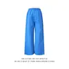 Pantalones Casuales de Calle Unisex Versátiles Estilo Perezoso Pierna Ancha Estampado de Letras Cintura Doble Estilo Americano Harajuku Tendencia
