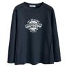 Invierno Talla Grande Mujer Casual Corte Estéreo Estampado Terciopelo Alemán Manga Larga Ropa Interior 100kg Gordo mm Camiseta Básica Camiseta 5746