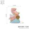 Tendência Cultural e Criativa Cavalo Gordo Tang Fofo Decorações Criativas de Resina para Desktop Atrações de Museus Lembrancinhas Presentes