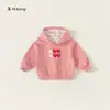 Piezas de 1,5 kgRopa para niños, camisetas para niños, tops de otoño para niñas, tops versátiles de cuello redondo, camisetas básicas de manga larga para niños