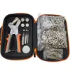 900 conjuntos de kit de alicate de reposição de ilhós de ferro prateado 6+10+12mm para ilhós metálicos de lona