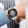 Reloj mecánico automático hueco de moda de estilo europeo y americano para hombre ganador al por mayor