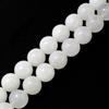 Cuentas Sueltas de Cristal Natural Jade Blanco Cuentas Redondas Ventas Directas de Fábrica Materiales para Accesorios de Joyería DIY Pulsera Casera Collar Colgante