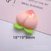 Fruta brillante cereza fresa DIY pegamento de crema llavero cuerda para pasador flor para zapato parche flor de copa accesorios de resina