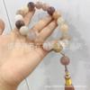 Mongólia Interior She Taicui Pulseira de Mão Ouro Jade Violeta Pomo de Franja de Mão Suprimento ao Vivo Ponto