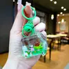 Llavero Creativo Serie Océano Relleno de Aceite Pez Payaso Estrella de Mar Pez Pequeño Colgante de Bolso Decoración de Llavero