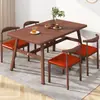 Mesa de comedor para hogar pequeño, mesa de comedor y silla combinadas modernas y sencillas, mesa de comedor de ocio, mesa rectangular nórdica económica