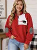 Jaqueta europeia e americana transfronteiriça feminina com blocos de cor e zíper parcial na gola alta, apresentando estampa digital 3D, corte solto estilo street style e propriedades corta-vento.