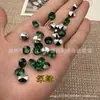 Rhinestones acrílicos de 10 mm de fondo puntiagudo, no porosos, accesorios de rhinestone coloridos para decoración de ropa y fundas de teléfono
