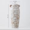 Vaso Cerâmico Shumen Estilo Retro Wabi-Sabi Luxo Leve High-End Flores Hidropônicas Arranjo de Flores para Sala de Estar Enfeites Decorativos