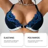 Conjunto de Lencería Sexy Zeriluna de Encaje Transparente Brillante, Moderno y Sexy, Realza y Acentúa la Figura