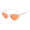 Gafas de sol de moda para mujer cara pequeña ojo de gato transparentes gafas de mar nuevo triángulo gafas de sol Europa y Estados Unidos venta al por mayor
