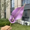 Flor Artificial individual de Lirio de Calas de EVA Impresa en 3D Boda Decoración Suave Decoración del Hogar Planta Verde Falsa Venta al por Mayor