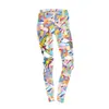 Leggings Deportivos de Moda Más Vendidos en AliExpress Pantalones Acortados Ajustados con Estampado Digital 3D para Mujer Pantalones Ajustados para Mujer
