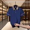 Nueva camiseta polo de comercio exterior para hombre, camiseta casual popular de manga corta de alta gama para verano con cuello camisero, top más vendido transfronterizo