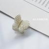 Clip de perlas de 3.1 cm clip pequeño retro francés extensiones de clip para el cabello elegante de celebridad de Internet horquilla trasera