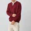 Suéter para Hombre Mo Mai Ke Alta Inteligencia Estilo Bloque de Color Cuello Otoño 2026 Nuevo Estilo Falso Dos Piezas Tejido para Hombre 22343.