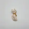 Mori accesorios pequeño todo a juego lindo bordado tridimensional japonés bordado a mano animal planta flor broche