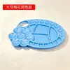 Paleta para Venda Direta da Fábrica, Paleta de Mistura, Balde de Água, Prato Flor de Ameixa para Mistura de Tinta Aquarela Acrílica para Estudantes de Arte, Bandeja de Pintura de Plástico