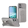 Funda Protectora Magnética Anticaídas de Fibra de Carbono para Teléfono Móvil Adecuada para Xiaomi Redmi 15C 4g