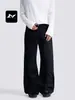 Pantalones Vaqueros de Trabajo Fengmei Estilo Retro Americano con Pierna Ancha para Hombre y Mujer, Silueta Holgada Versátil Básica de Streetwear, Pantalones Casuales de Pierna Ancha