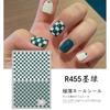 Celebridade da Internet Azul Klein Adesivos para Unhas Tabuleiro de Xadrez Clássico Vintage Adesivos para Unhas Coelhinho Fofo Ursinho