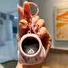 Mochila de gatito lindo luz de noche llavero luz ambiental de moda para redes sociales llavero colgante de bolsa máquina de garra regalo venta al por mayor