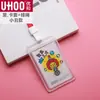 Youhe 6108 Set de Tarjetas Impermeable Transparente Set de Tarjetas de Estudiante Lanyard para el Pecho Cuerda de Marca Set de Tarjetas Tarjeta de Autobús