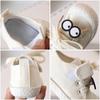 Zapatos de Lona para Niños, Zapatos de Interior para Niños, Zapatos Blancos de Jardín de Niños de Suela Blanda, Colgantes, Trbottomy Primavera 2025 Nuevo Transfronterizo