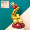 La ceremonia del primer cumpleaños se organiza con globos digitales de película de aluminio de 32 pulgadas para expresar la fiesta de cumpleaños y se solicitan globos decorativos en el camino de la boda.