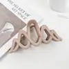 Pinza para el pelo Maillard de Otoño e Invierno Corea del Sur Moda Red social Pinza para el pelo Pinza para la parte trasera de la cabeza femenina Pinza de tiburón de temperamento simple Accesorios para el pelo