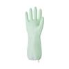 Guantes para fregar platos de limpieza del hogar con cordón para mujer de caucho protección laboral resistente al desgaste caucho engrosado con forro polar impermeable látex lavandería duradero