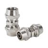 Conector de rosca rápida componente pneumático PC8-02 todo em cobre niquelado travante reto com válvula de descarga rápida rosca interna rosca externa