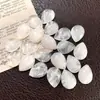 Cabujón Oval de Cristal Blanco Natural al por Mayor, Base Plana para Anillo, Accesorios Semi-Terminados para Incrustar Hechos a Mano para Bricolaje del Fabricante
