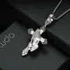 Acessórios de Moda Simples Hip Hop de Osso de Peixe Lua Rosa de Alta Qualidade Algemas Pingente de Cruz de Oração Liga Charms