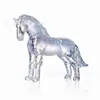 Estilo Cross-Border Amazon de Luxo Leve Champagne Cinza Fumaça Cavalo Cristal Decorações para Alcançar o Sucesso Decorações de Mesa para Sala de Estar