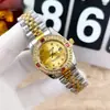Agita el sonido de fuego vivo vendiendo anillo de taladro marca Labor banda de acero reloj de dama pequeño al por mayor