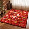 Alfombra de Flores Alfombra de Piso Alfombra para Sala de Estar Tamaño Grande Resistente a Manchas Manta para Sofá Decoración de Dormitorio Manta de Mesita de Noche Dropshipping Transfronterizo Amazon Temu