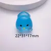 Luminosos Dibujos Animados Estéreo Animales DIY Pegamento de Crema Pasador Diadema Bolsita Ciega Llavero Adornos Accesorios de Resina