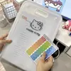Carpeta Portátil A4 Ins Dibujos Animados Aspecto de Alta Calidad Bolsa de Acordeón de 13 Compartimentos Libro de Almacenamiento de Información de Exámenes Gran Capacidad