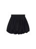 Estilo Nuevo 2025 Falda Media de Capullo de Flor Pantalones Culotte Negros para Mujer Verano Petite Cintura Alta Casual Adelgazante Falda Corta con Caída