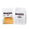 Bolsa para Pan de Molde Cortado con Ventana, Bolsa Sencilla para Hornear Tostadas, Bolsa de Empaque de 450g con Cierre de Alambre Plegado y Logo Impreso