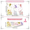 Uma Variedade de Adesivos de Janela de Fada das Flores de Conto de Fadas para Portas e Janelas de Vidro, Adesivos de Vidro Eletrostáticos com Visibilidade Frente e Verso