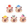 Accesorios de resina con dibujos de frutas, lindo capibara, bebé, crema de pegamento, parche para funda de teléfono, llavero, pieza para la cabeza