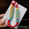 Nueva cuerda trenzada de dopamina a juego de colores para teléfono móvil, cordón trenzado, cuerda anti-pérdida para muñeca, llavero alto, venta al por mayor