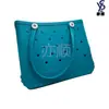 Bolsa de playa EVA portátil de color directo de fábrica bolsa de almacenamiento para el hogar bolsa de compras con agujeros estampados